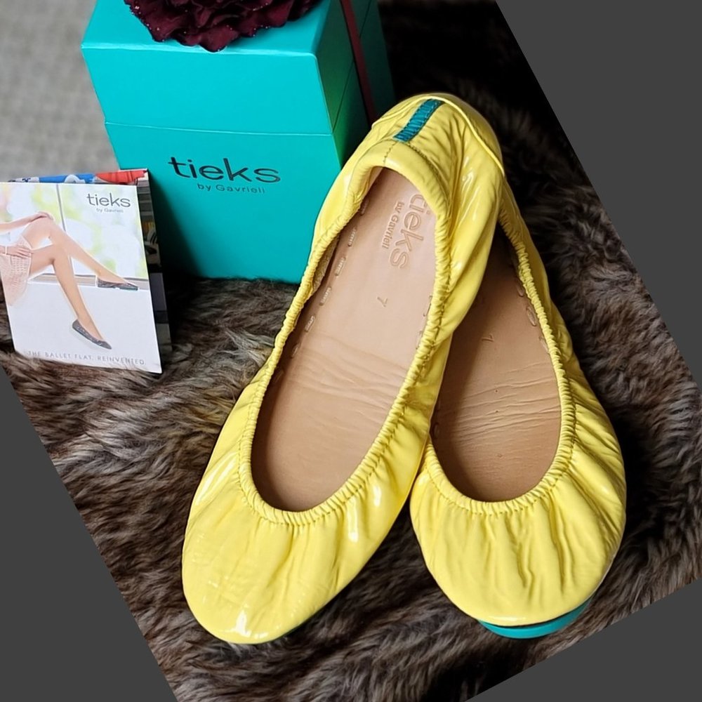 Tieks Lemon Patent size 7 - Picture 3 of 10